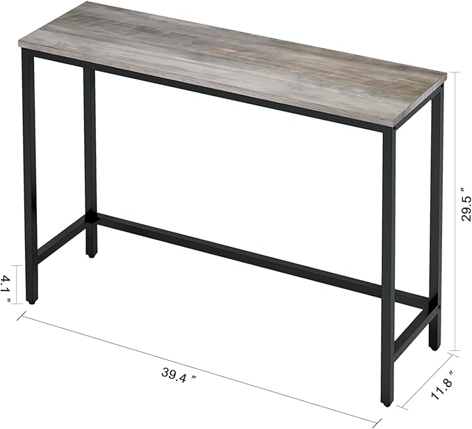 39.4” Console Table, Hallway Entrance Table Sofa Table Behind Couch, - Image 7