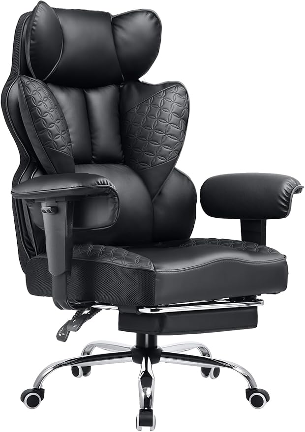 COMHOMA Big and Tall Office Chair 400LBS Wide Ergonomic Gaming Chair by ComHoma