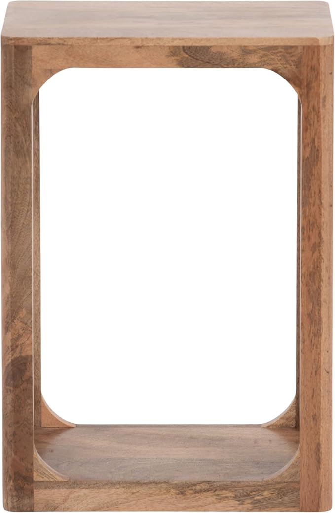Kate and Laurel Dahl Modern Slatted Wooden Slim Side Table - Image 9