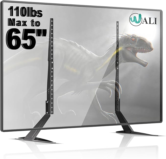 WALI Universal TV Stand 55 inch TV, TV Stand Mount by WALI