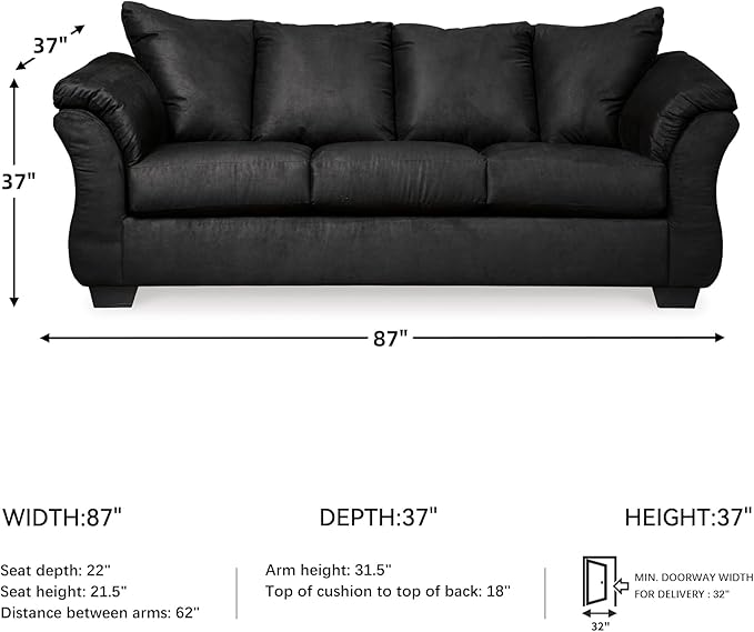 Signature Design by Ashley Darcy Classic Contemporary Sofa - Image 3