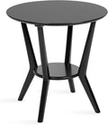 Kate and Laurel Nylah Round Wooden Side Table; 24 x 24 x 24; Black; Modern by KateandLaurel
