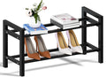 Haddockway Bamboo Shoe Rack for Closet, Free Standing Shoe Organizer by Haddockway