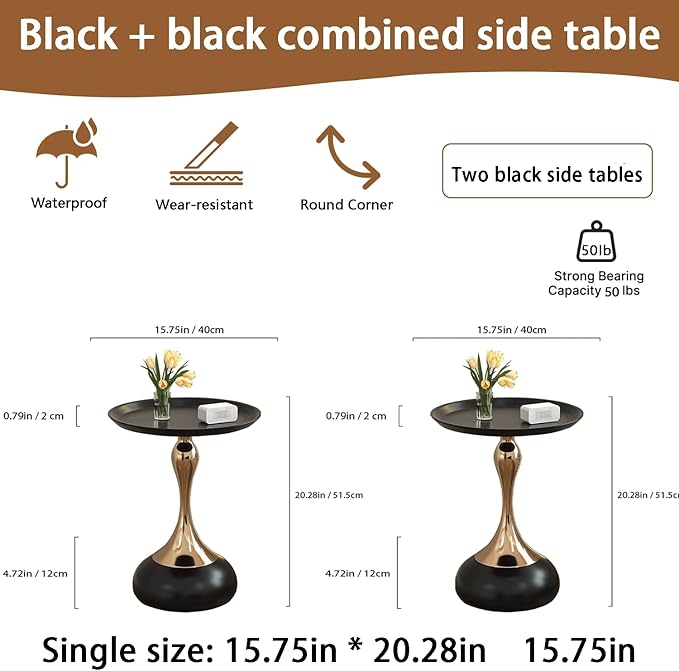 Elegant Modern Side Table - Image 2