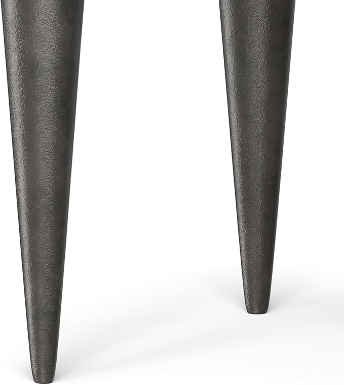 SIMPLIHOME Otto Cast Aluminum Side Table in Graphite, 21-inch Round, - Image 11