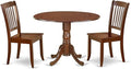 East West Furniture DLDA3-MAH-W 3 Piece Kitchen Table Set by EastWestFurniture