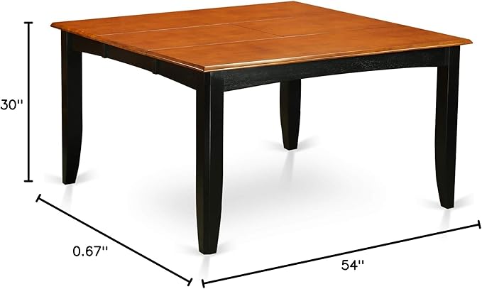 East West Furniture PFT-BLK-TL Parfait Modern Kitchen Table - Image 7