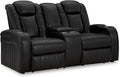 Signature Design by Ashley Caveman Den Modern Faux Leather Power Reclining by SignatureDesignbyAshley