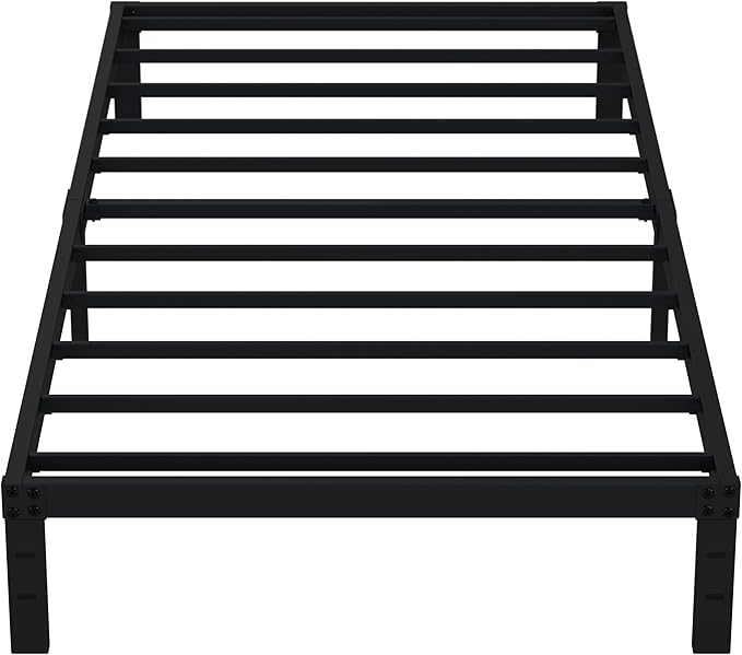 EMODA 10 Inch Twin Bed Frames No Box Spring Needed, Heavy Duty Metal Twin by EMODA