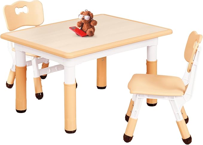 FUNLIO Kids Table and 2 Chairs Set by FUNLIO