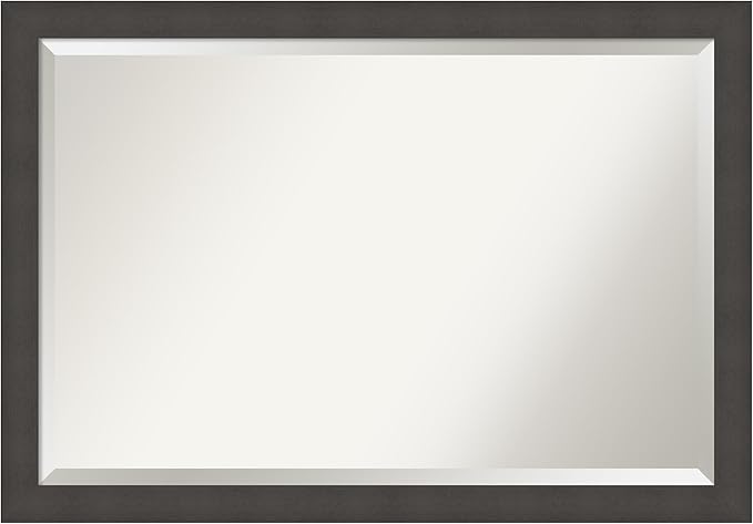 Amanti Art Silver Bathroom Mirror by AmantiArt