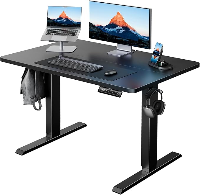 HUANUO 40" x 24" Electric Standing Desk Adjustable Height, 4 Memory Height by HUANUO