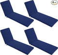Chaise Lounge Cushions Outdoor Set of 4 by SUMMSUN