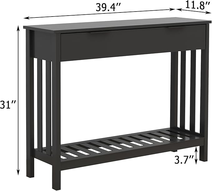 TaoHFE Black Entryway Table - Image 2