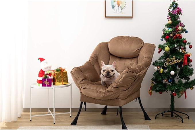 HollyHOME Modern Fabric Large Lazy Chair, Accent Oversized Comfy Reading Chair - Image 8
