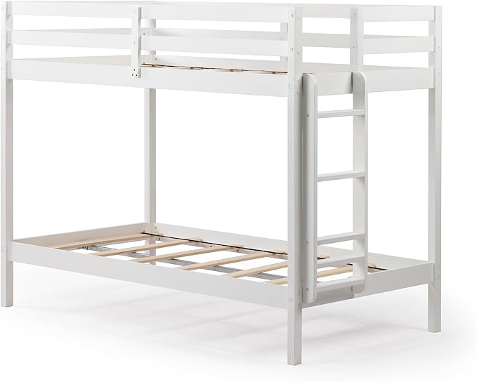Grain & Grove Bear Twin Over Twin Bunk Bed, Sturdy Bunk Bed Frame - Image 4