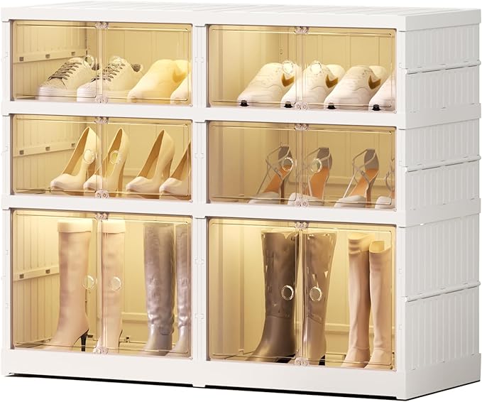 3 Tier Foldable Shoe Rack Organizer by EHAMILY