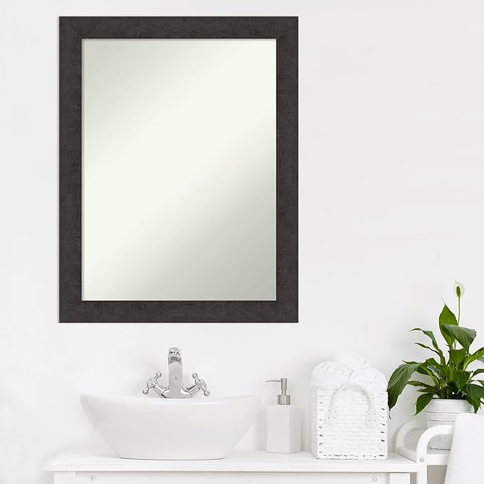 Amanti Art Brown Bathroom Mirror - Image 6