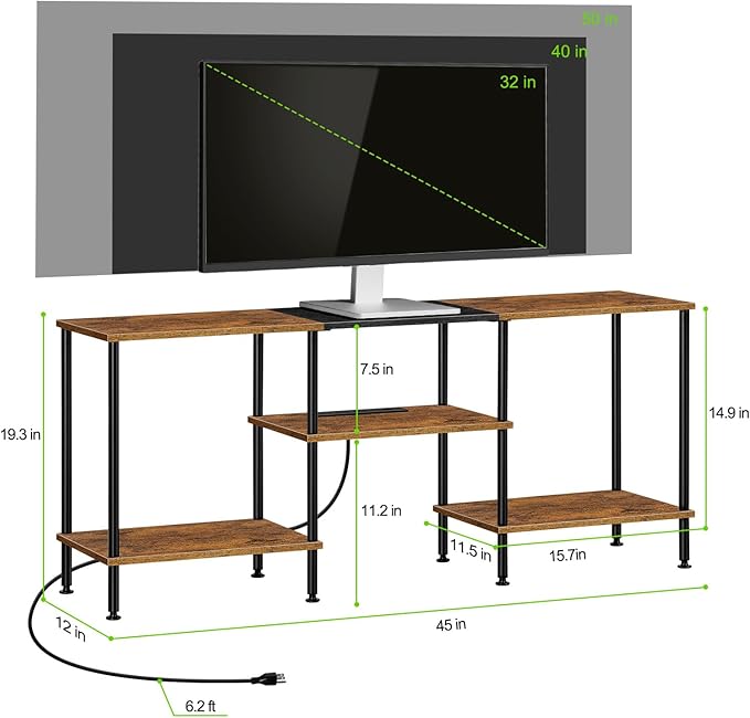 TV Stand for Bedroom 50 Inch TV Stand - Image 2