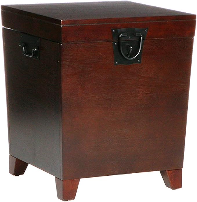 SEI Furniture Pyramid Storage Trunk End Table - Image 8