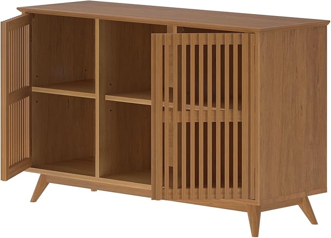 Plank+Beam Mid-Century Modern Wood TV Stand, Solid Wood Entertainment Console - Image 12