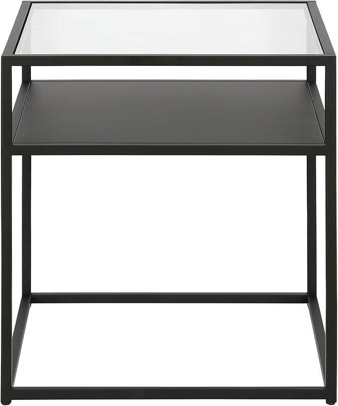 Ada 20'' Wide Square Side Table in Blackened Bronze - Image 4