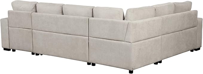 109" U-shaped Sectional Pull-out Sofa Bed - Image 28