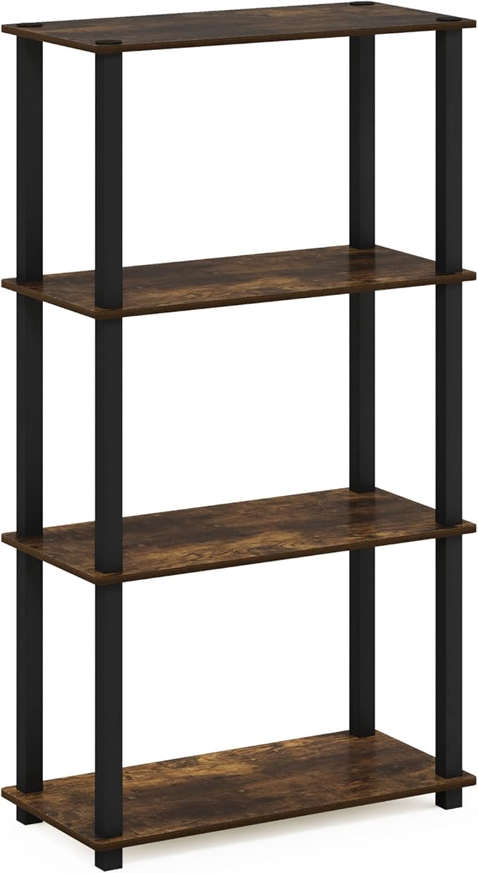 Furinno Turn-S-Tube 4-Tier Compact Multipurpose Shelf Display Rack - Image 5
