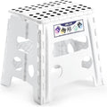Delxo 13" Folding Step Stool, Non-Slip Foldable Step Stools by Delxo