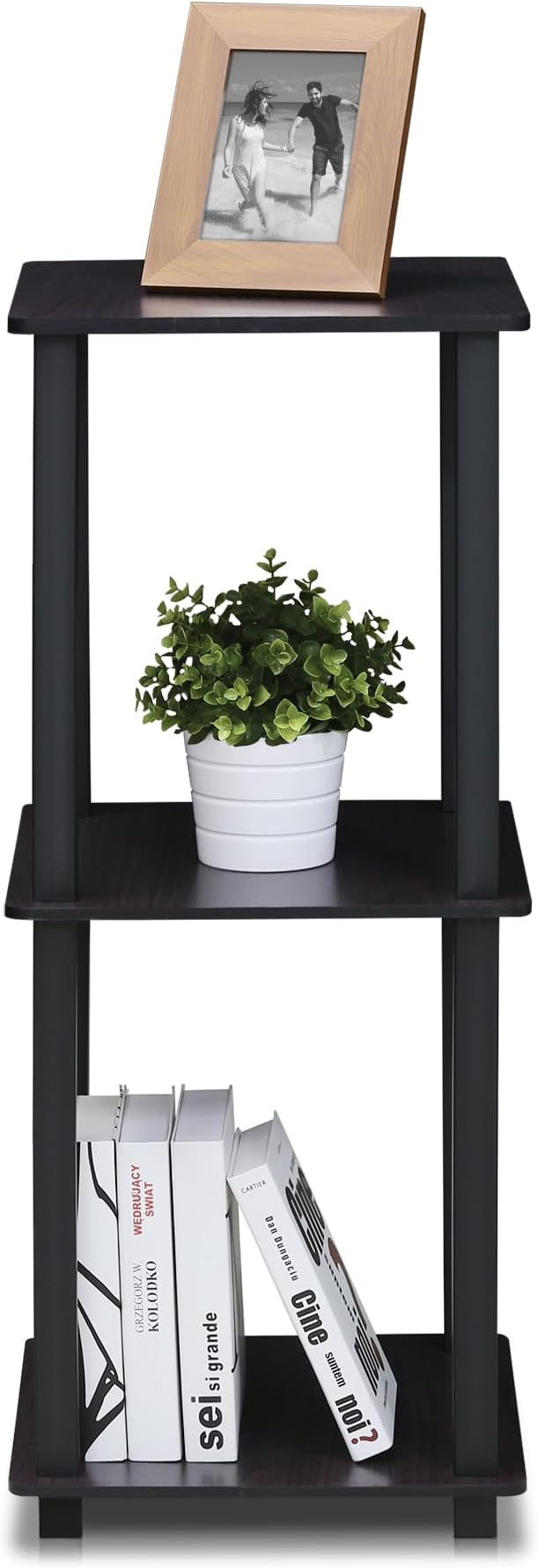 Furinno Simplistic Set of 2 End Table, Dark Walnut - Image 8