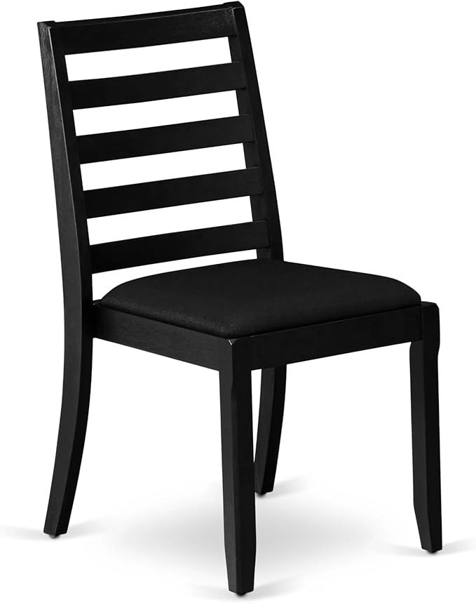East West Furniture LGX19-BLK-24 -9 Piece Dining Set Includes a Rectangular - Image 8
