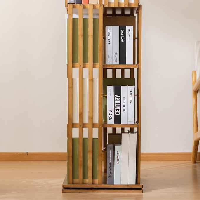 6 Tier Book Shelf, Modern Bookshelves Organizer - Image 6