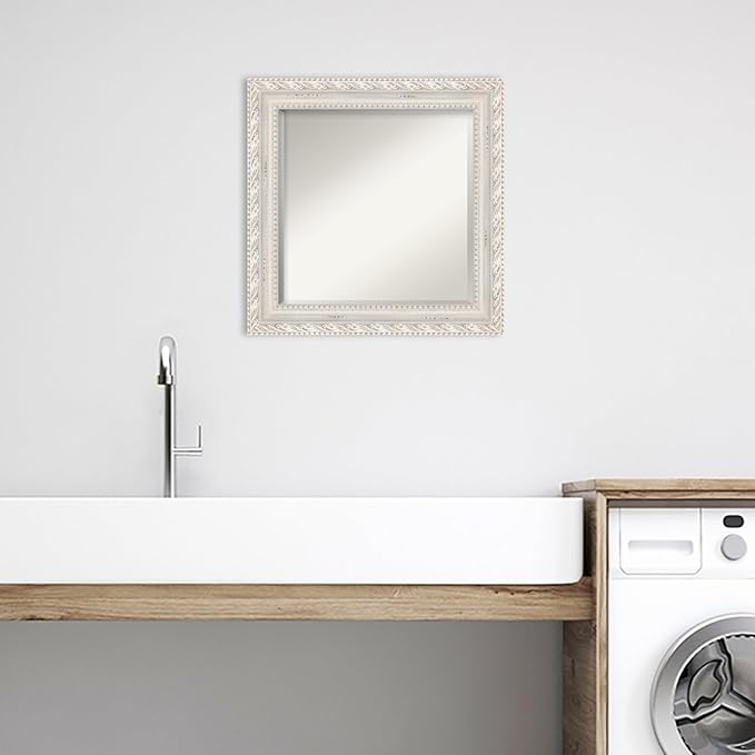 Amanti Art White Bathroom Mirror - Image 5