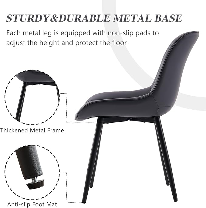 YOUNIKE Dining Chairs Set of 2 - Image 4