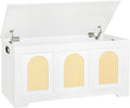 DINZI LVJ Storage Chest, 39.4" Rattan-Like Storage Box by DINZILVJ