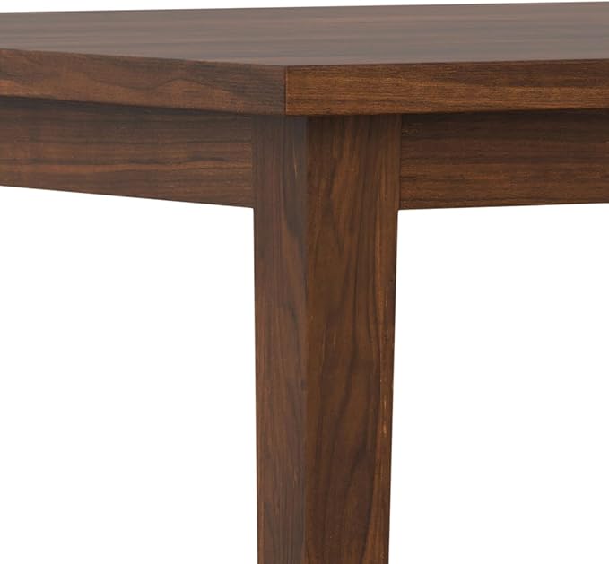 SIMPLIHOME Eastwood Square Dining Table, Solid Wood Walnut Veneer in Walnut - Image 9