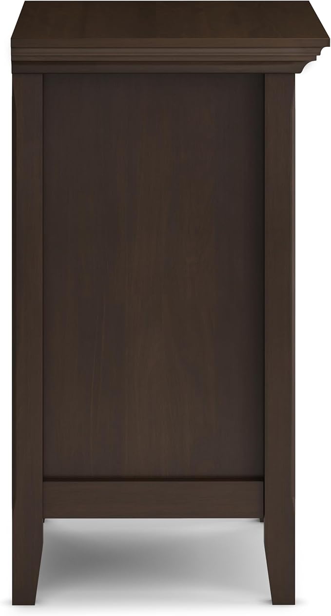 SIMPLIHOME Amherst Solid Wood 24 Inch Wide Traditional Bedside Nightstand Table - Image 7