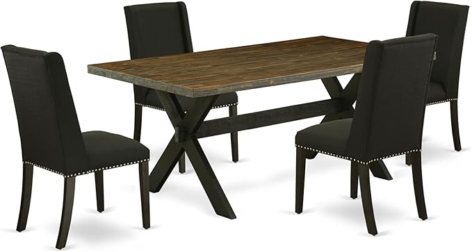 East West Furniture X677FL624-5 5 Piece Dining Room Furniture Set Includes a by EastWestFurniture