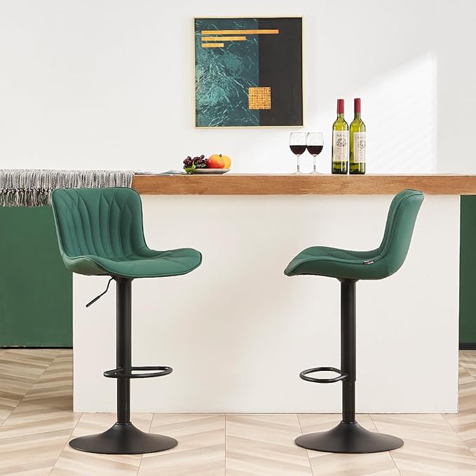 YOUNUOKE Bar Stools Set of 2, Counter Height Stools - Image 4