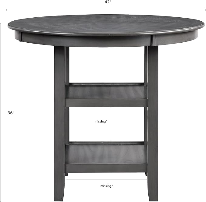 New Classic Furniture Amy 5-Piece Counter Dining Table Set - Image 3