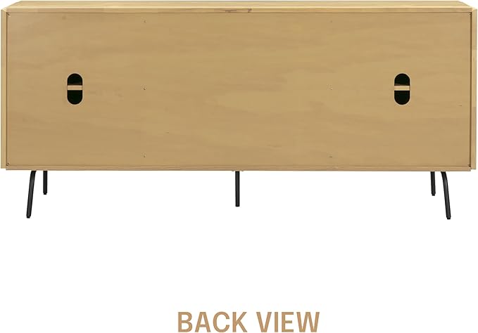NTC Veil Modern Sideboard with 4 Doors, Buffet Cabinet with Vertical Groove - Image 6