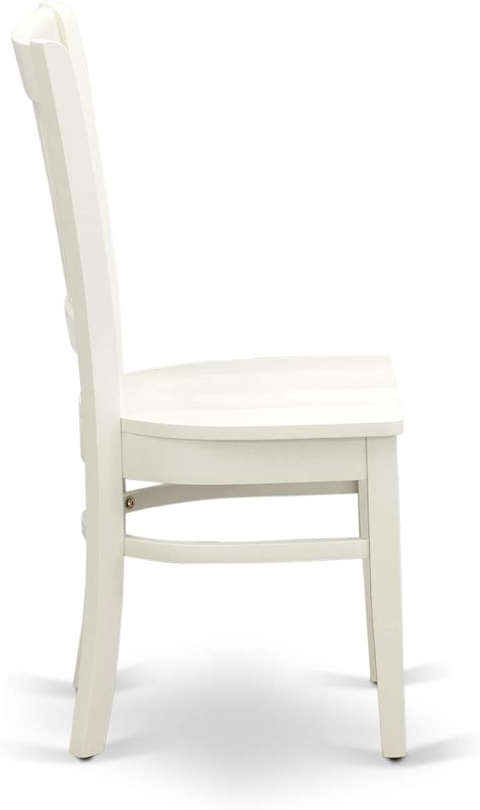 East West Furniture NDVA3-LWH-W 3 Piece Modern Dining Table Set Contains a - Image 11