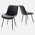 Dining Chairs Set of 2, Upholstered PU Leather Kitchen & Dining Chairs by Unknown