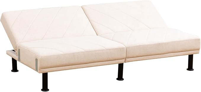 Fold Out Modern Couch Convertible Chair Bed, Sleeper Sofa 2 Seater Loveseat - Image 6