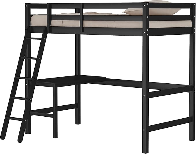 Hillsdale Caspian Youth Solid Wood Twin Loft Bed by HillsdaleFurniture