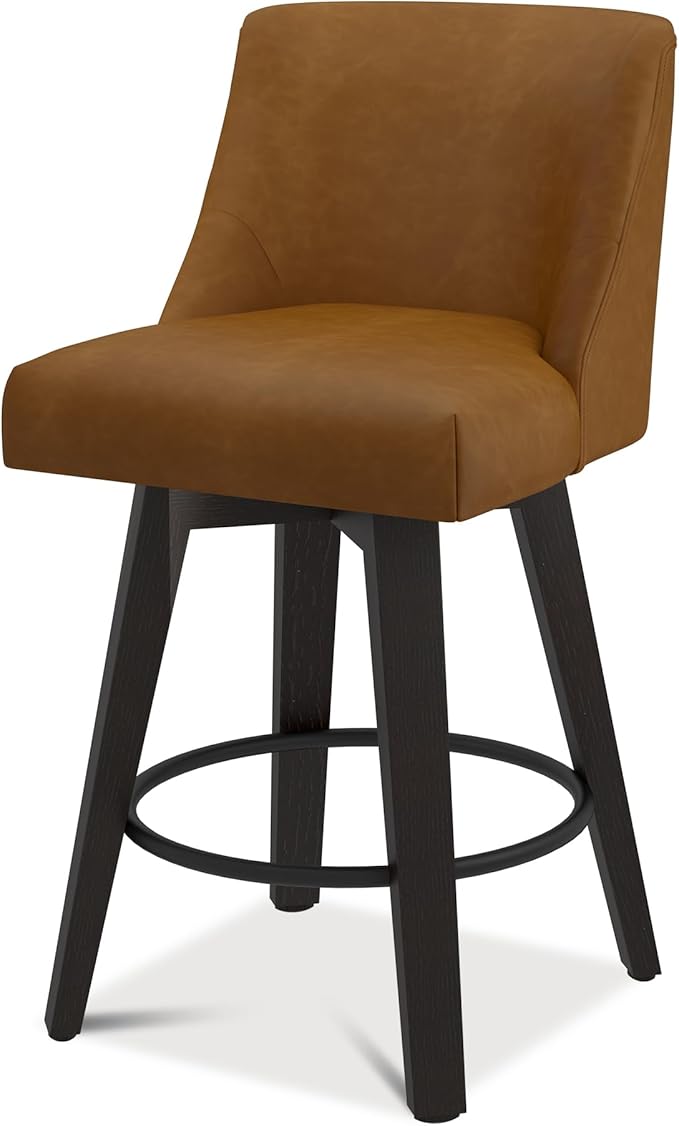 Bar Stools Set of 2, Upholstered Kitchen Island Counter Stools - Image 6