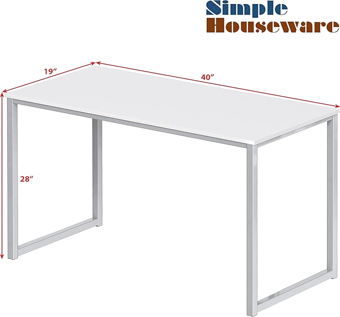 SHW Mission 40-Inch Home Office Computer Desk - Image 3