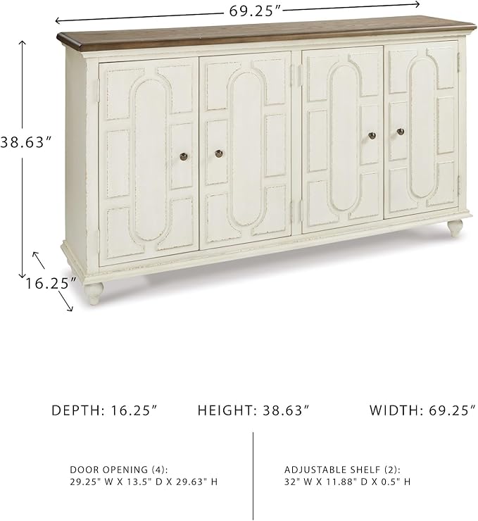 Signature Design by Ashley Roranville French Country Accent Cabinet or Server - Image 5