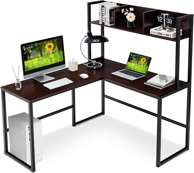 Tangkula Reversible L-Shaped Desk by TANGKULA