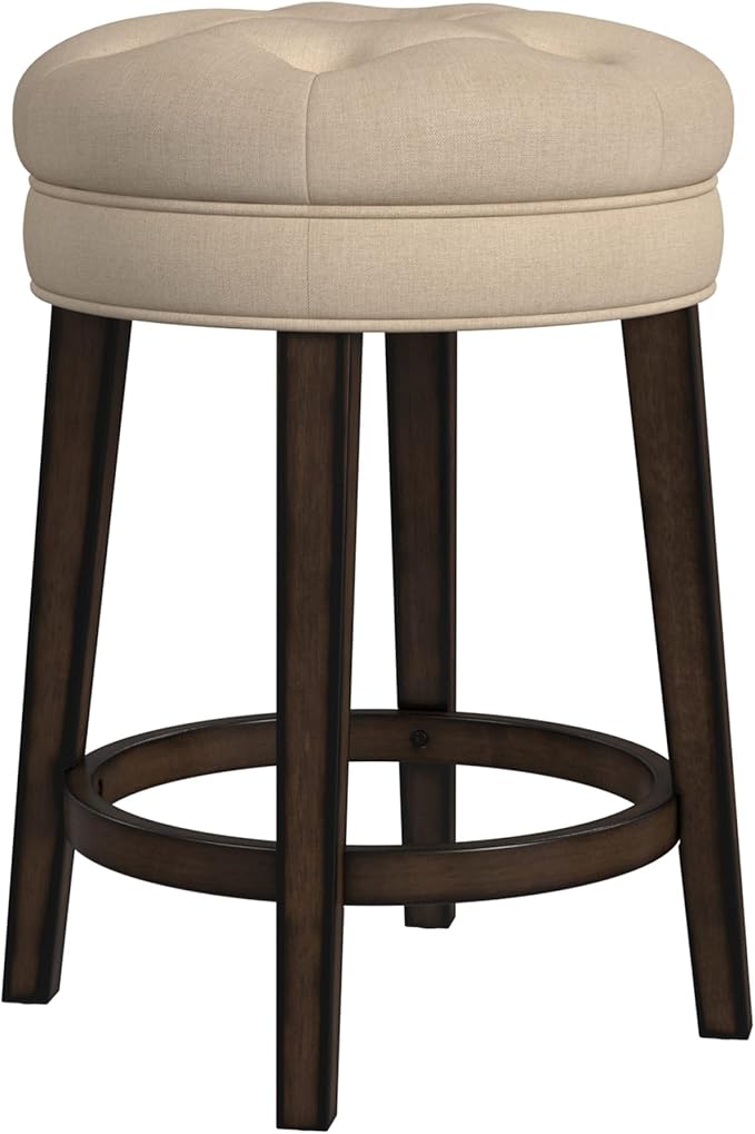 Hillsdale Krauss Backless Swivel Counter Stool, Charcoal Gray Finish by HillsdaleFurniture